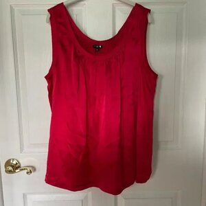 Talbots Red Silk Tank
